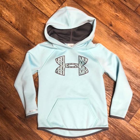 Girls Kids Toddler Youth Under Armour Shirt NEW Long Sleeve Pink /& White Top 4T